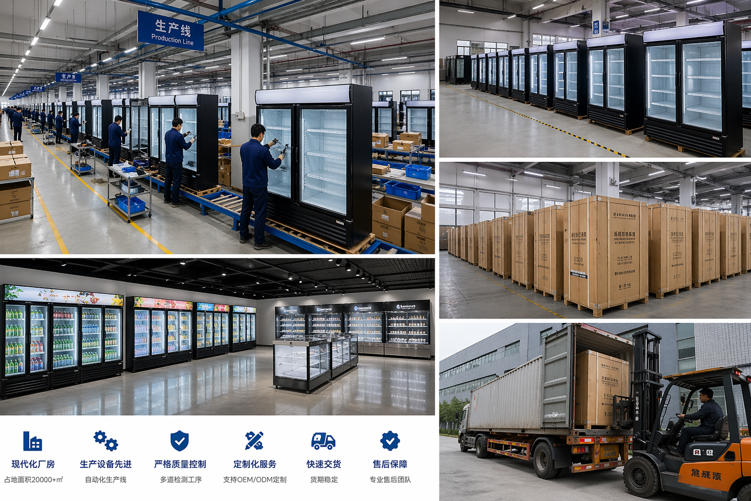 refrigeration showcase factory