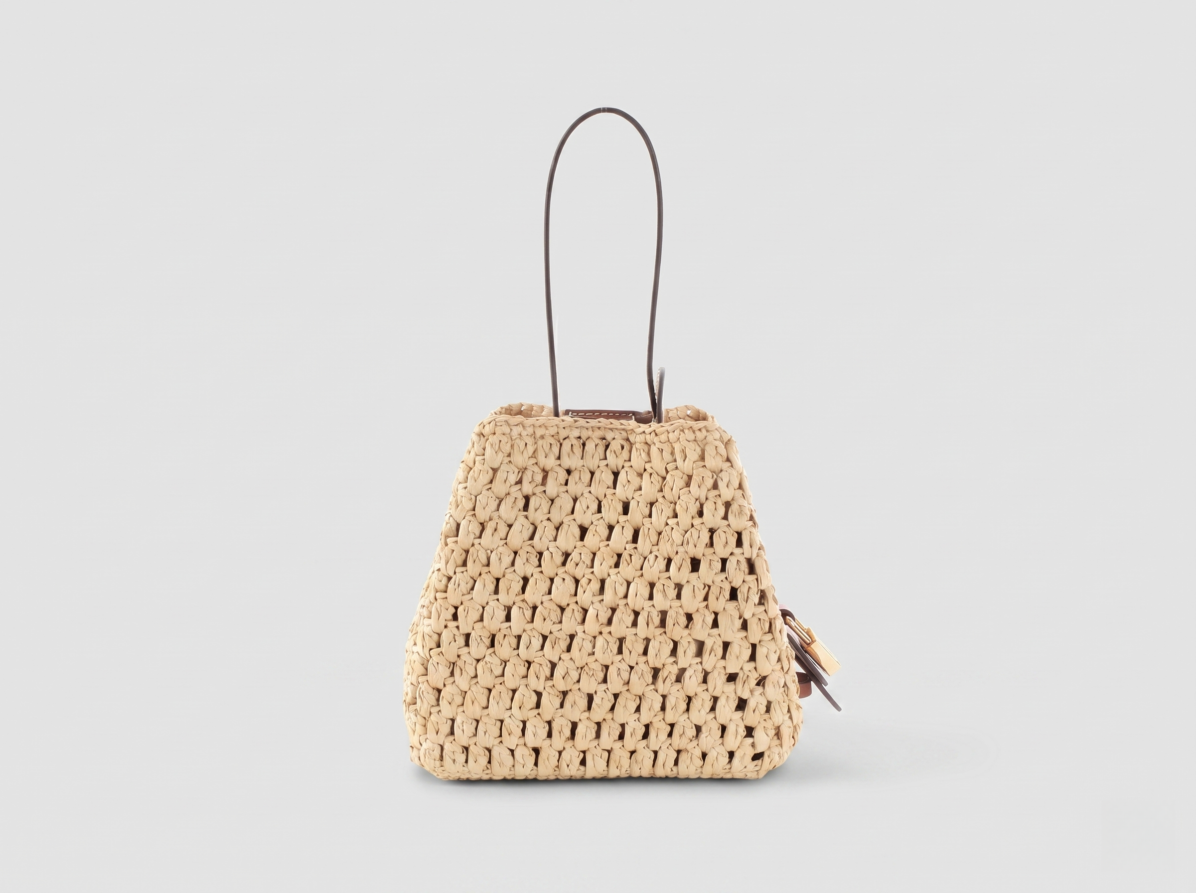 summer woven straw bucket bag