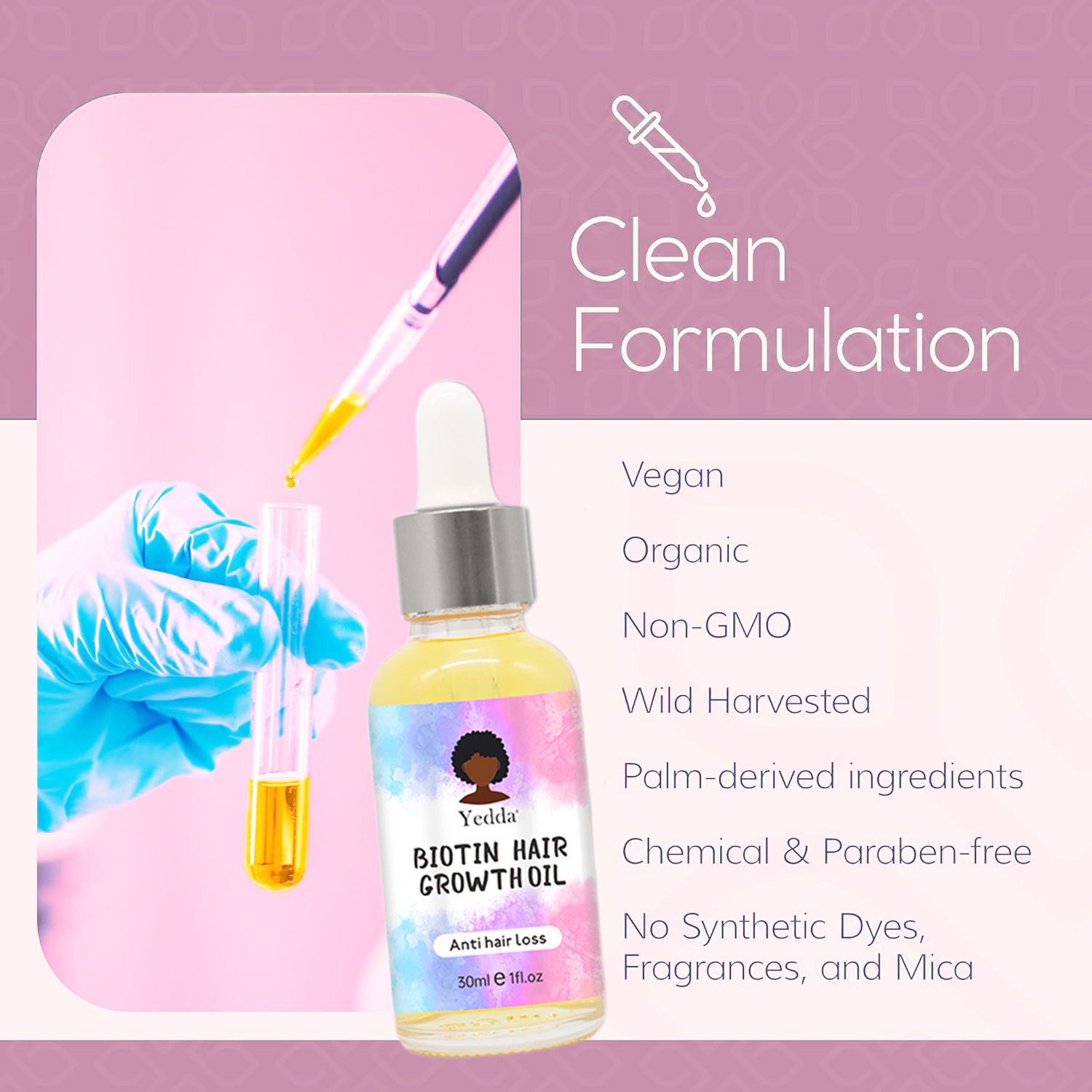 Yedda Biotin Hair Growth Oil, Anti Hair Loss