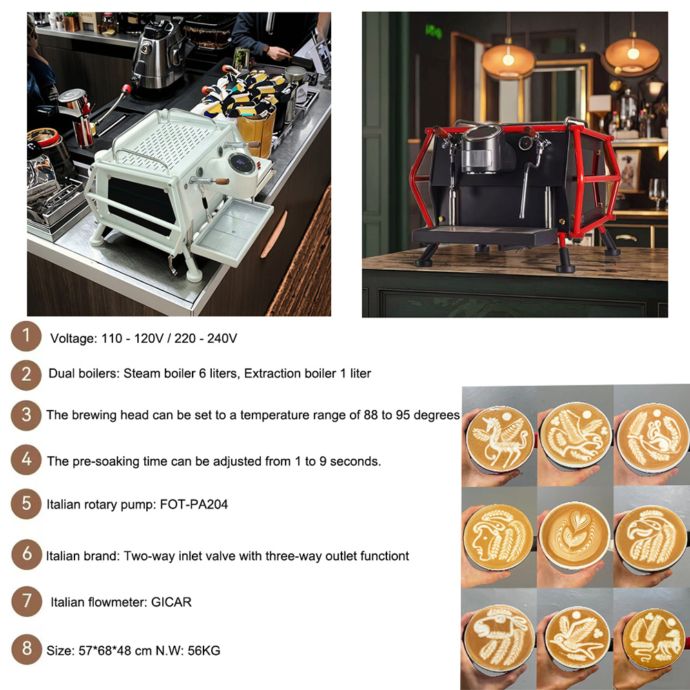 ZILONG ZL11B professional coffee machine close-up