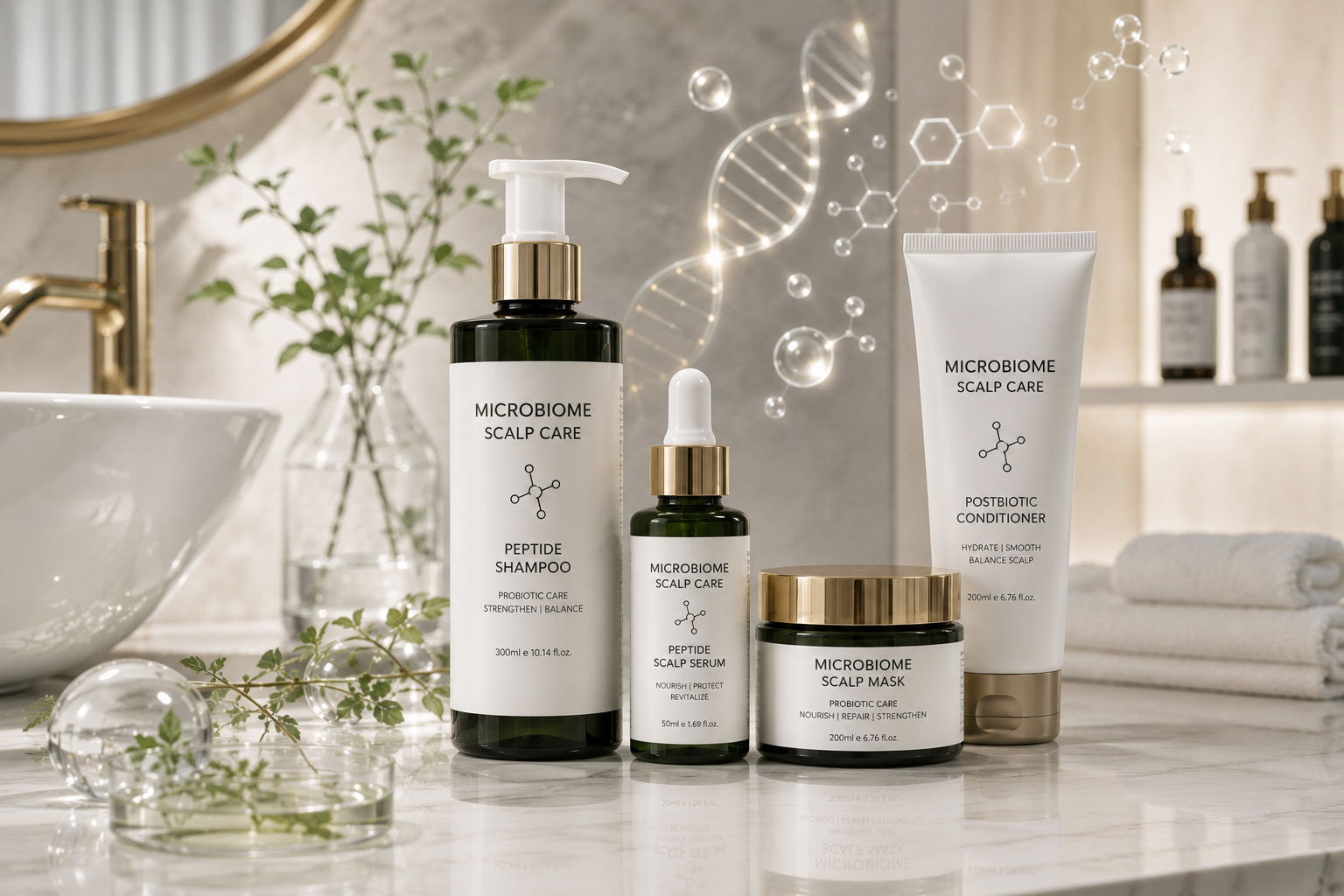 Microbiome scalp care products