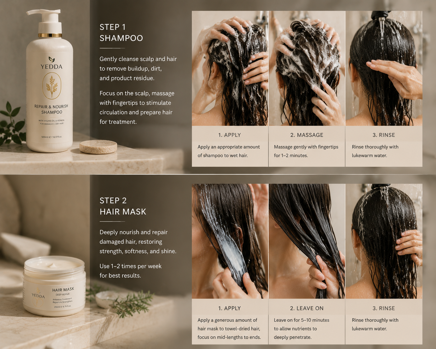 Professional evidence-based hair repair routine