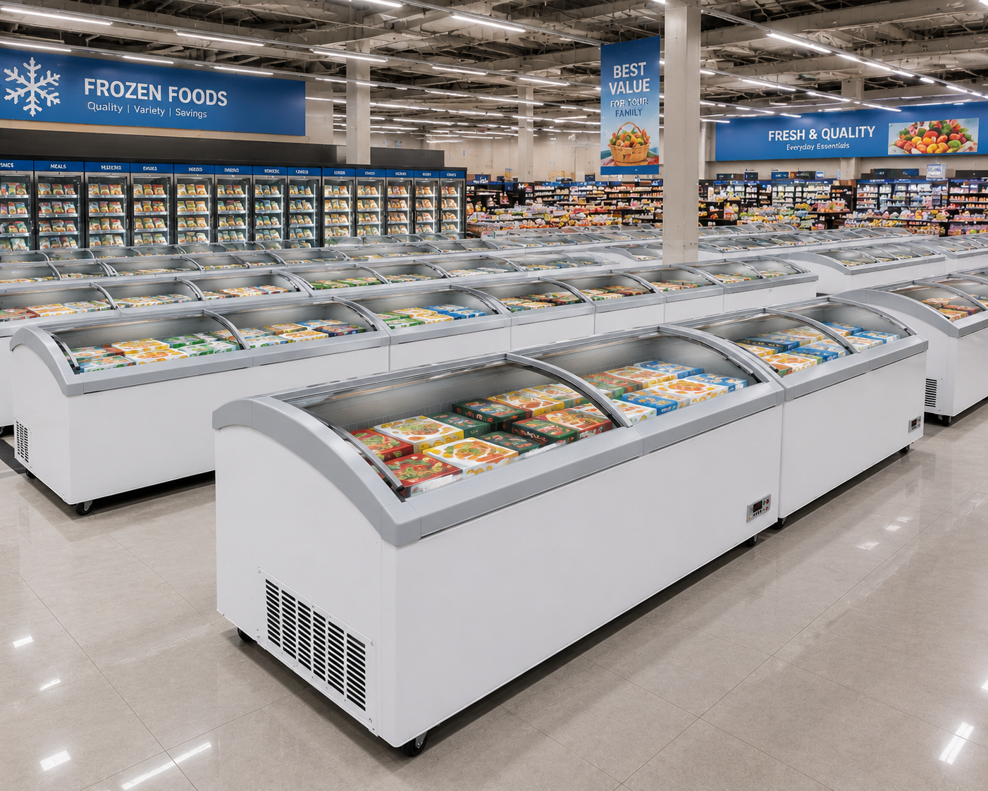 freezer for supply chain