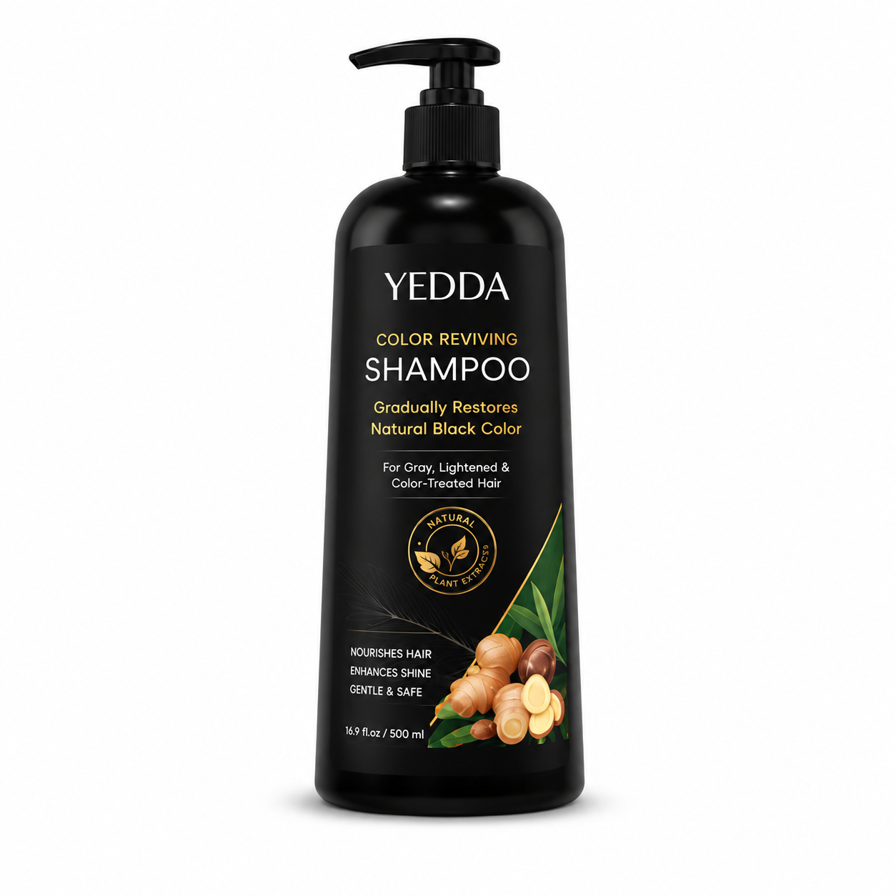 Black hair dye shampoo
