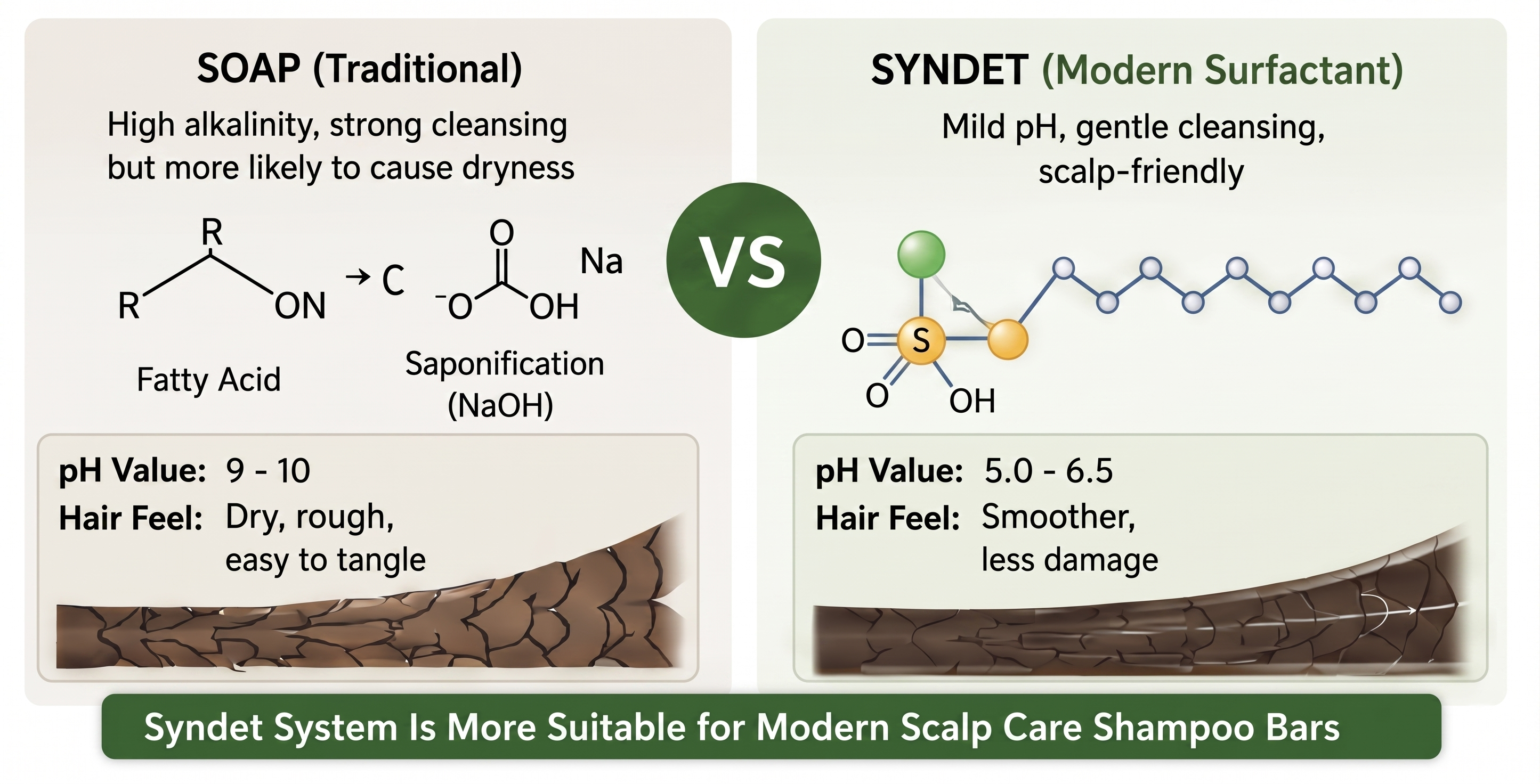 Syndet vs soap shampoo bar