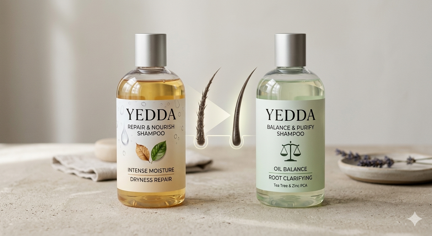 Cuidados com cabelos secos e oleosos com shampoo premium