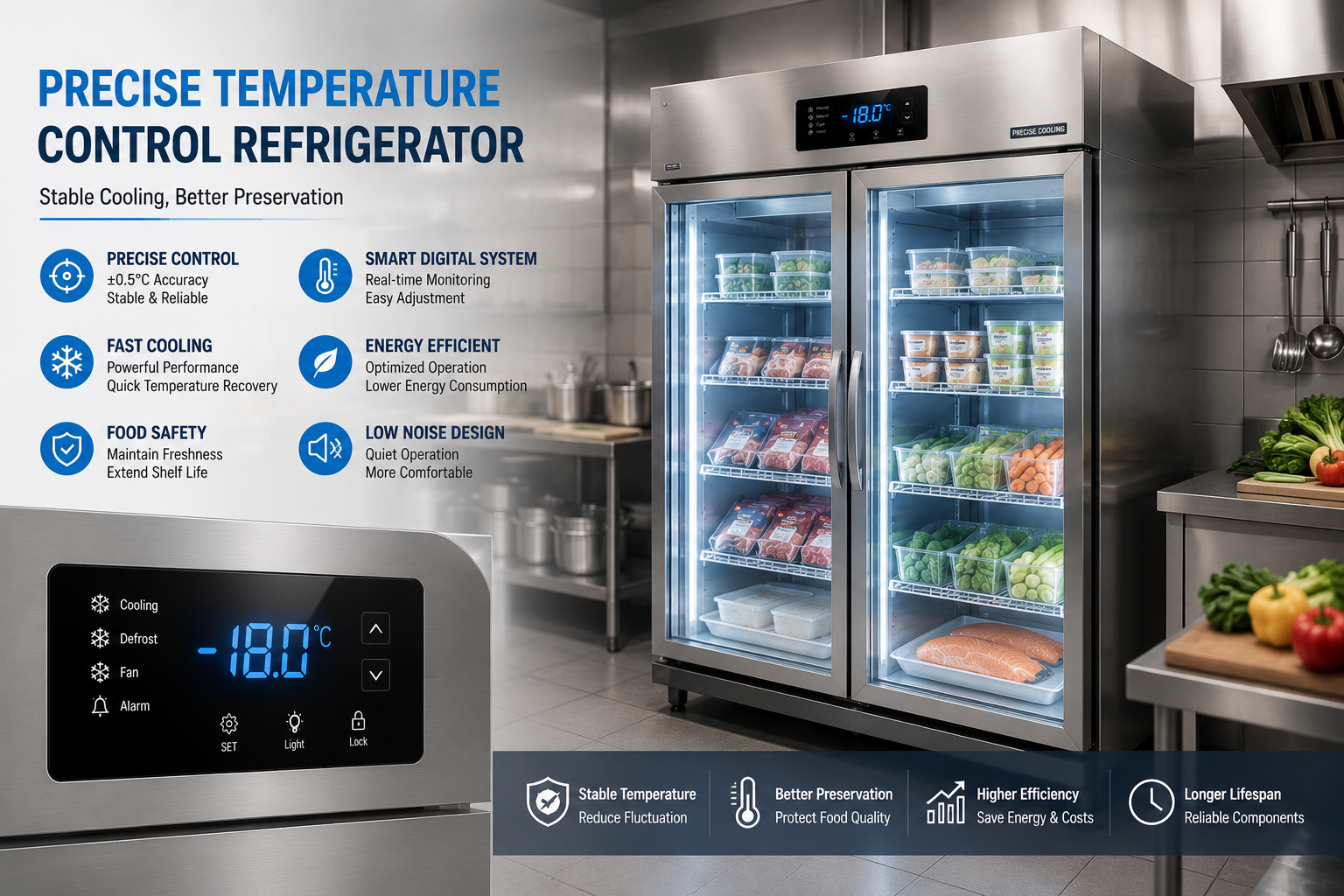 precise temperature control refrigerator