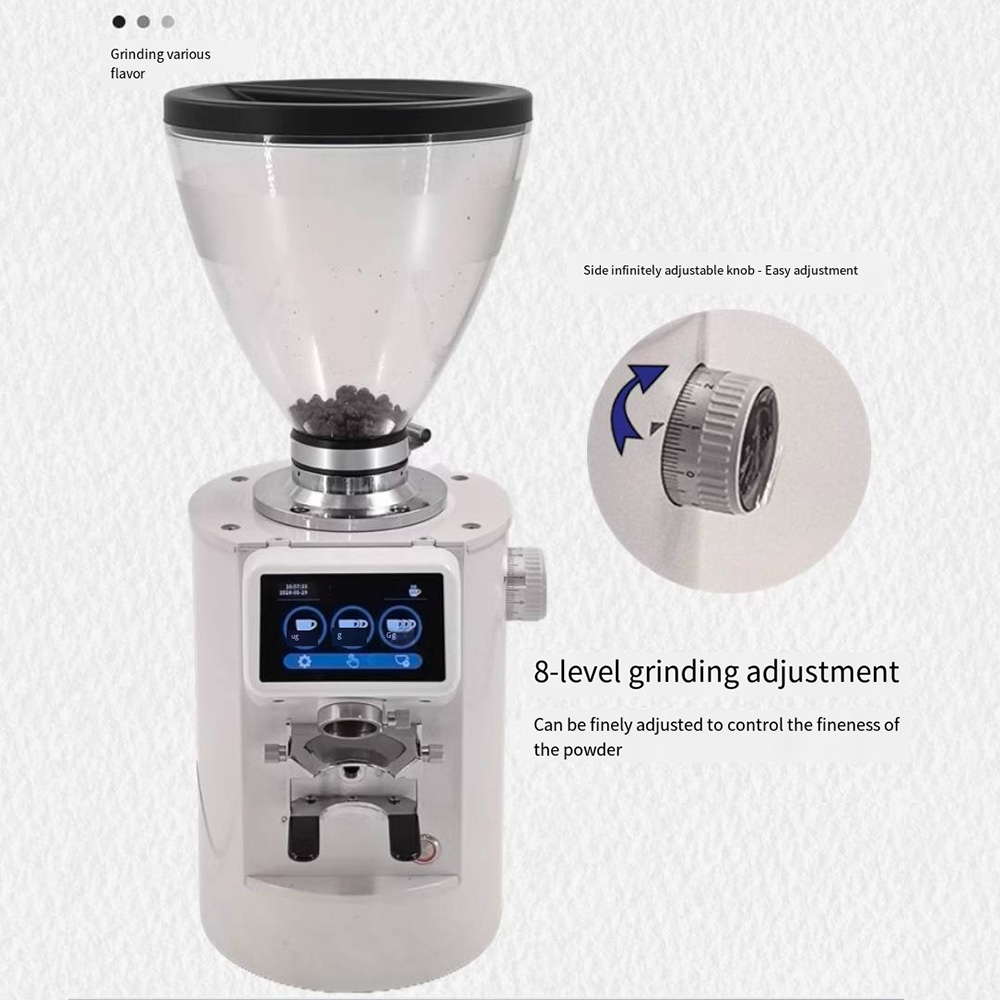 Grinder 90mm burr grind both by weight and by time