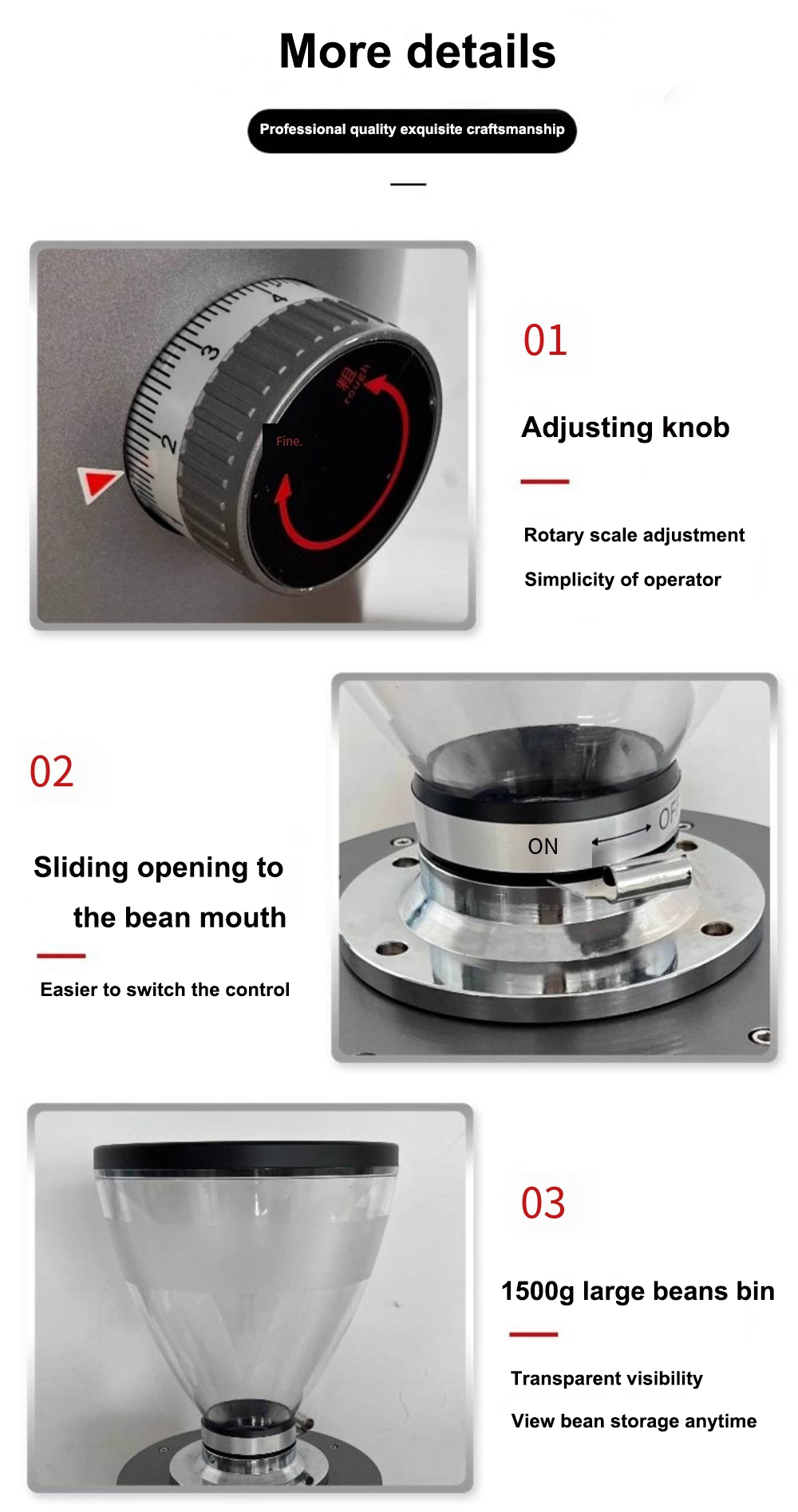 ZL201 83mm or 90mm burr coffee grinder