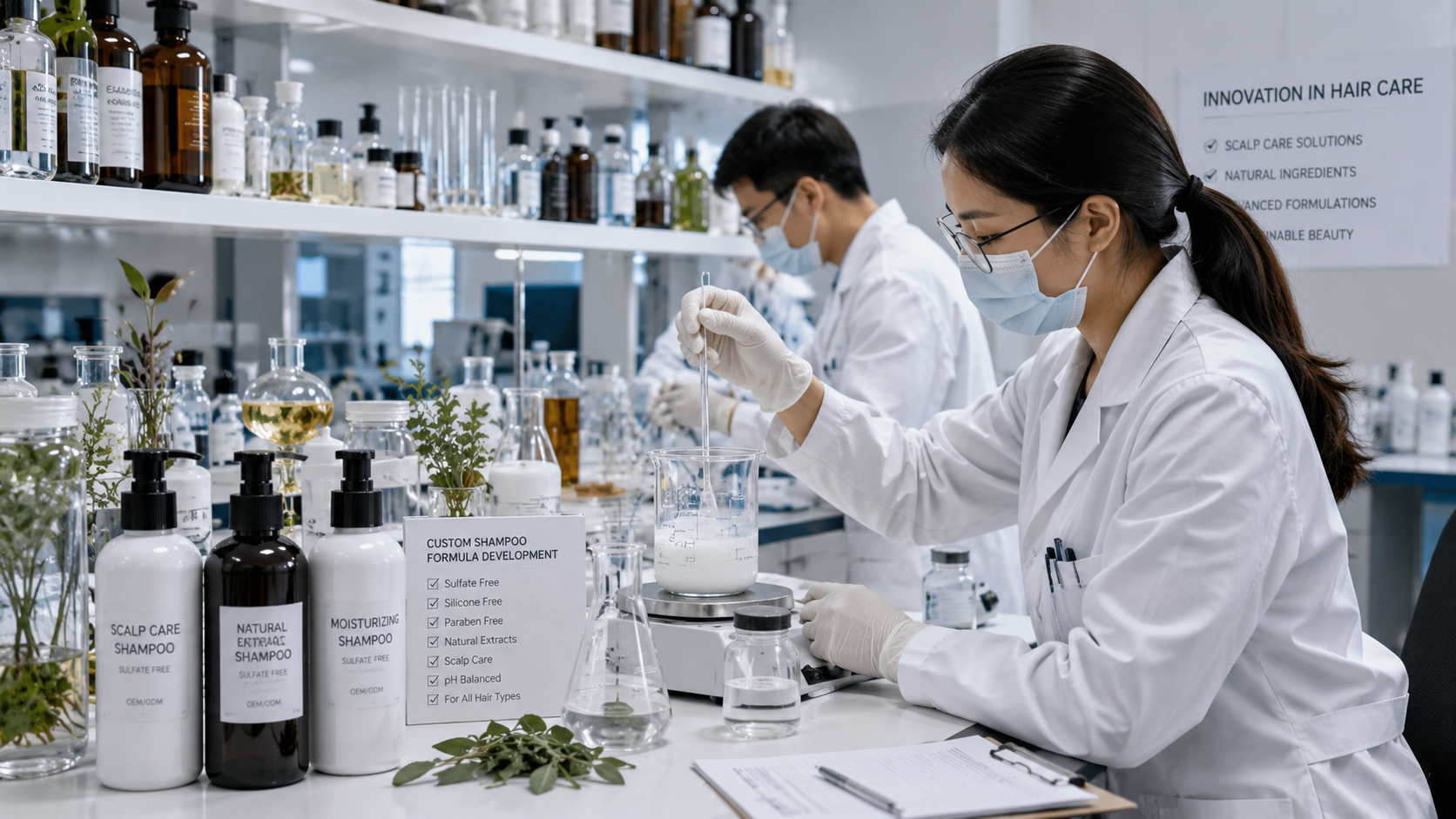 Custom shampoo formula development in OEM hair care laboratory.png