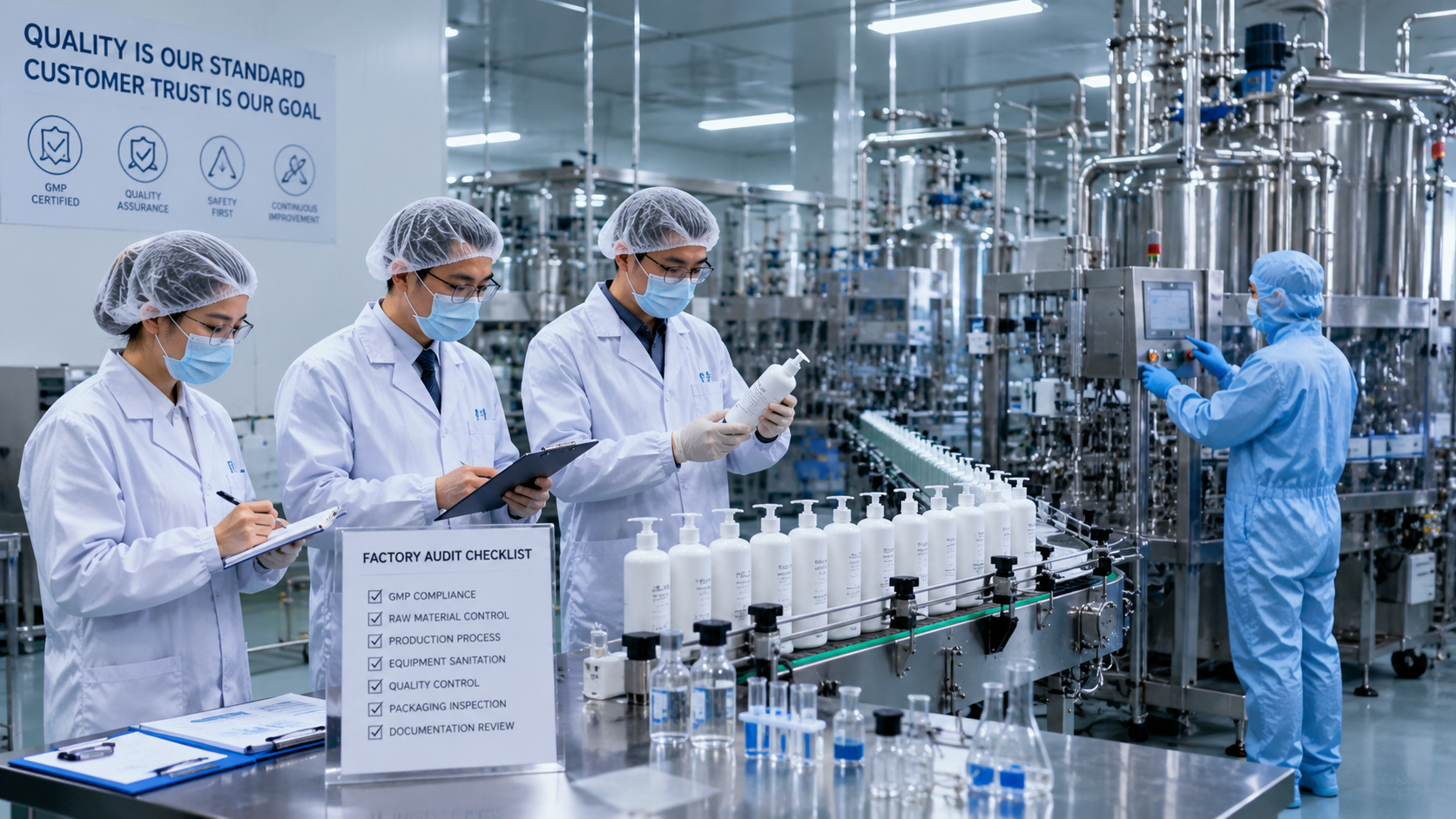 OEM supplier evaluation and quality control audit in shampoo factory.png