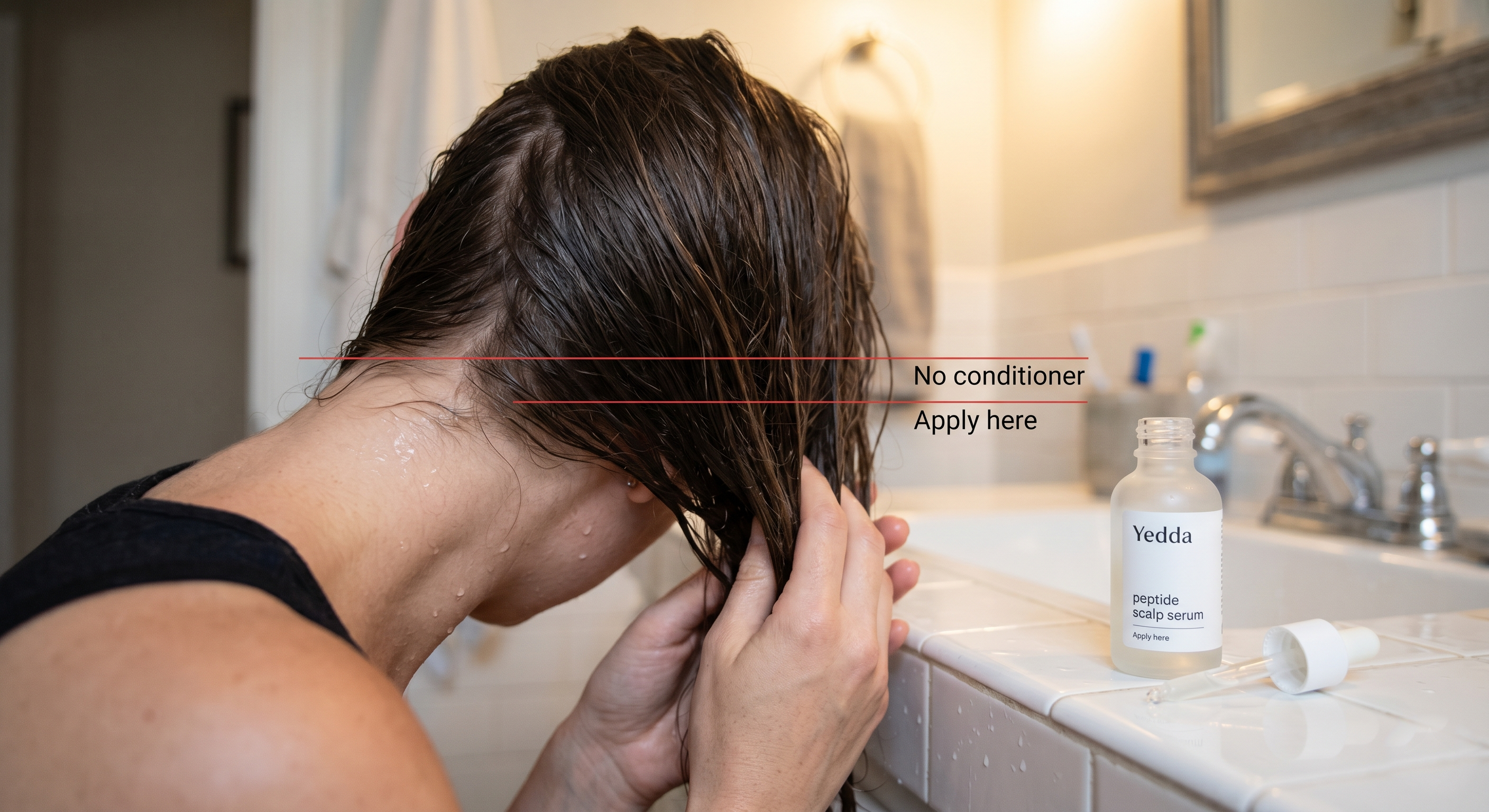 Correct Hair Conditioner Application Boundary Guide