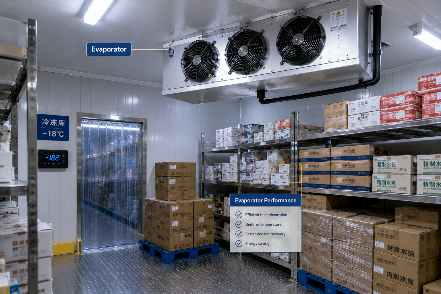 evaporator performance freezer