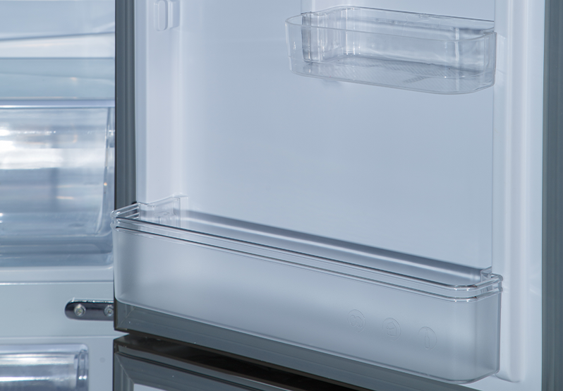Multi-Grade Transparent Door Bins