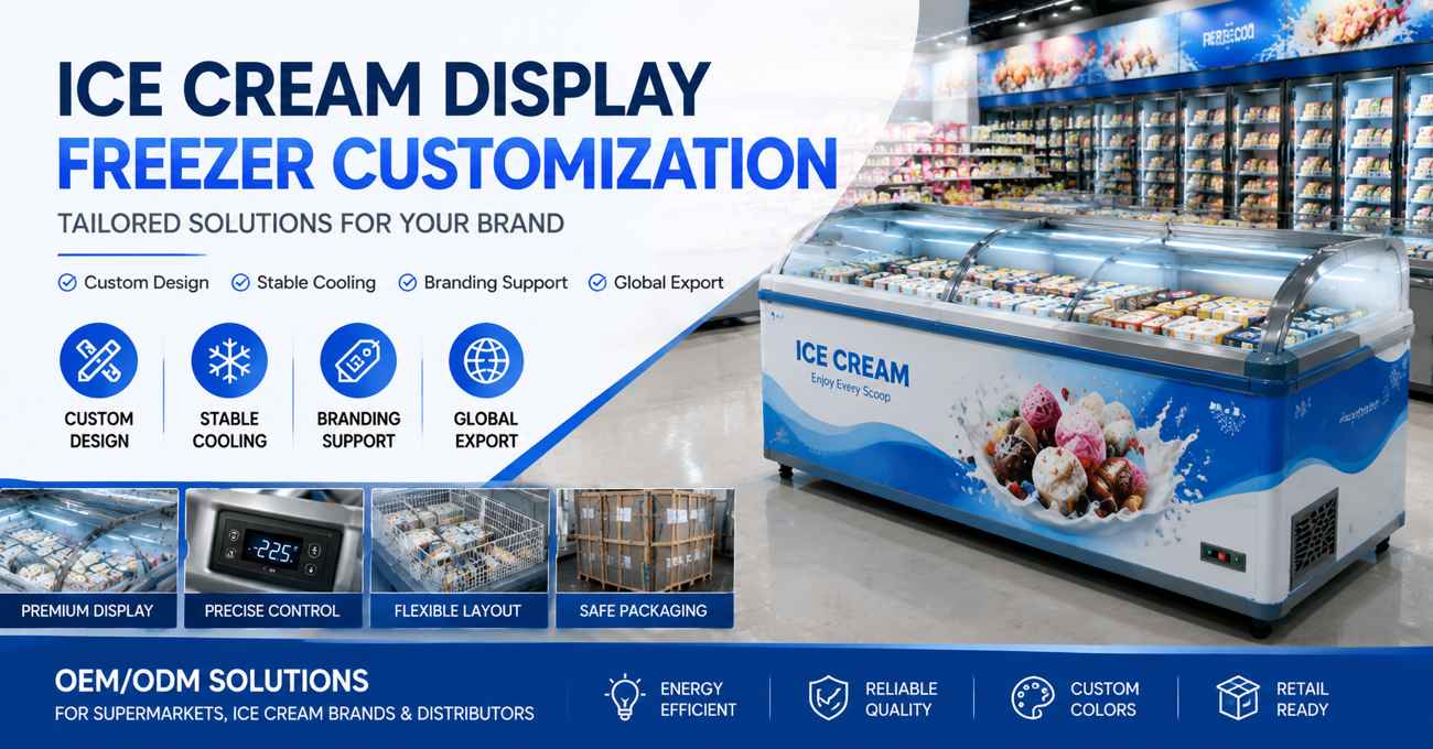 Ice Cream Display Freezer Customization: How to Build High-Impact Retail Freezer Solutions