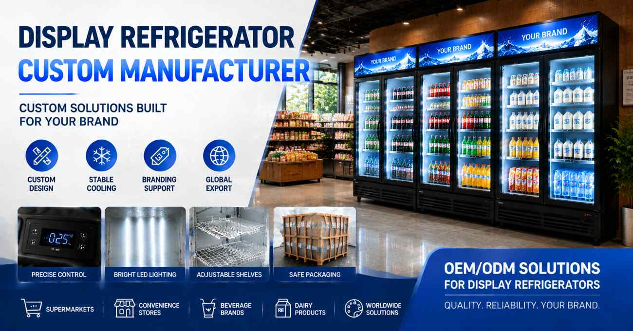 Display Refrigerator Custom Manufacturer: How to Build High-Performance Retail Cooling Solutions