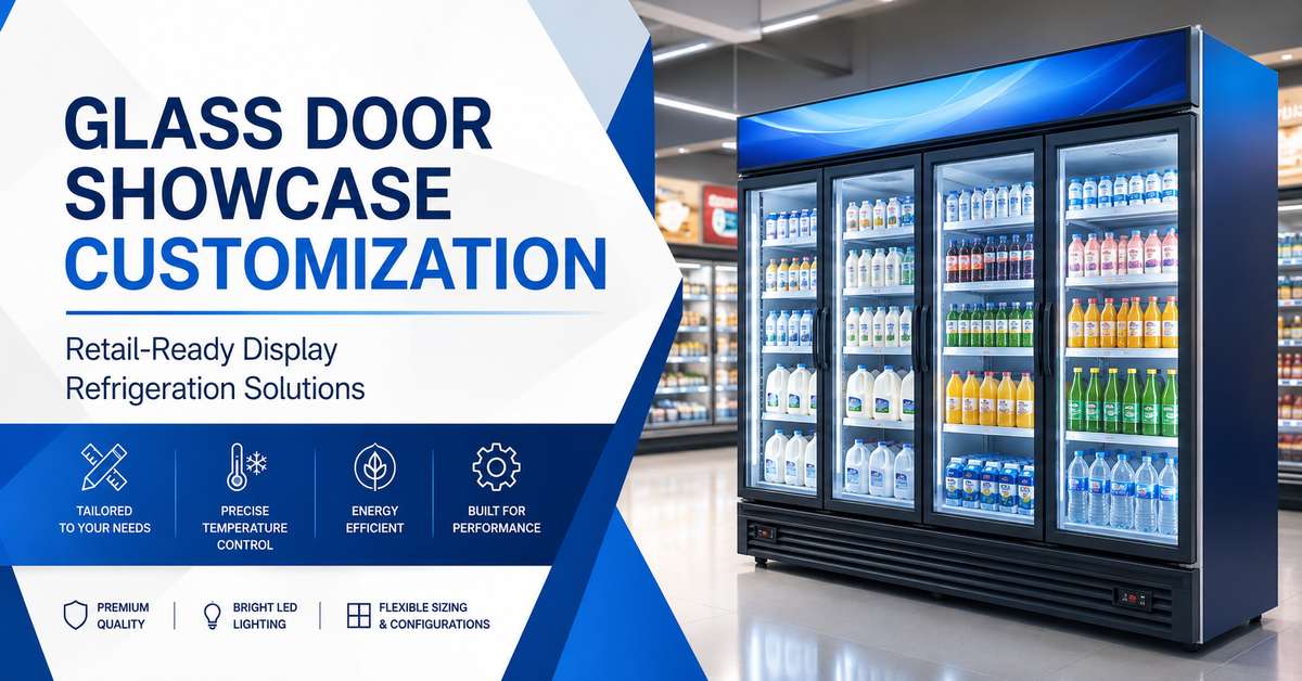 Glass Door Showcase Customization: How to Build Retail-Ready Display Refrigeration Solutions