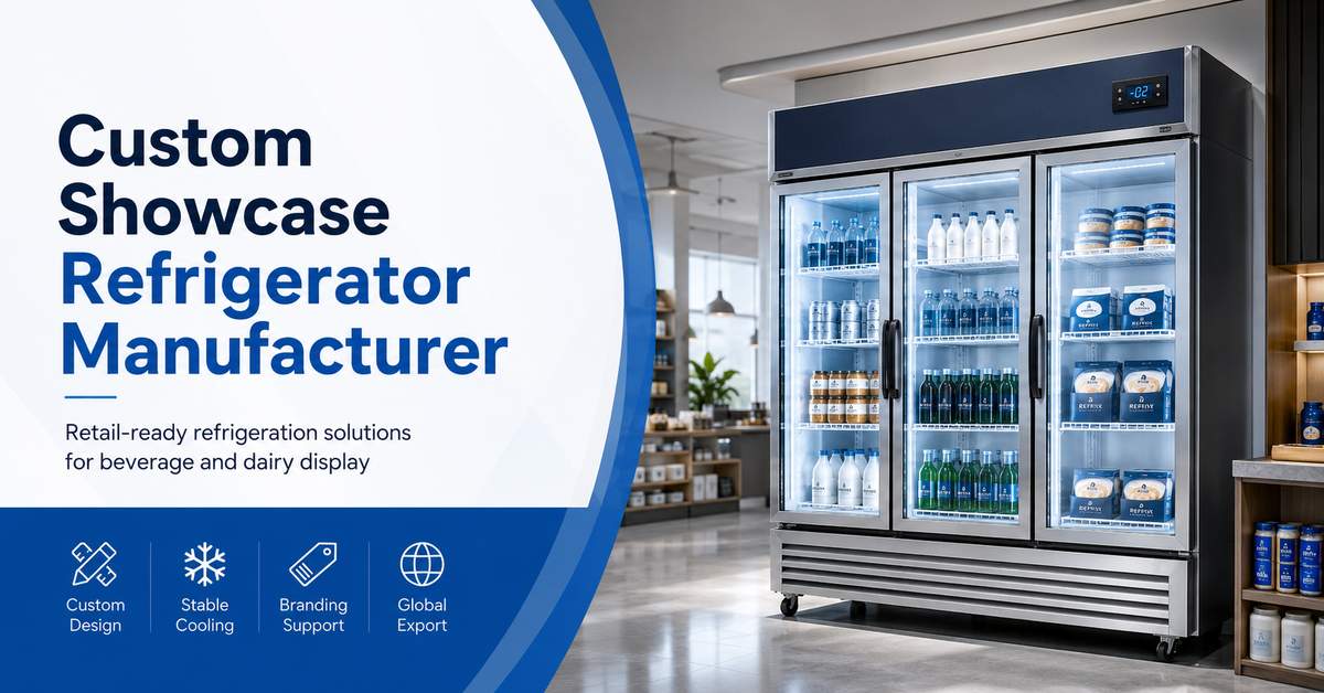 custom showcase refrigerator manufacturer