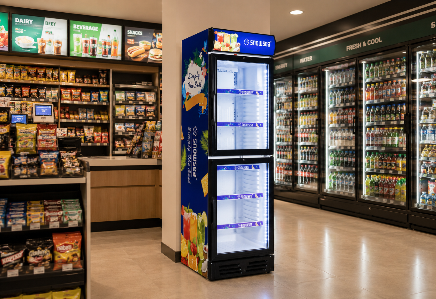 Idéal pour les supérettes et supermarchés