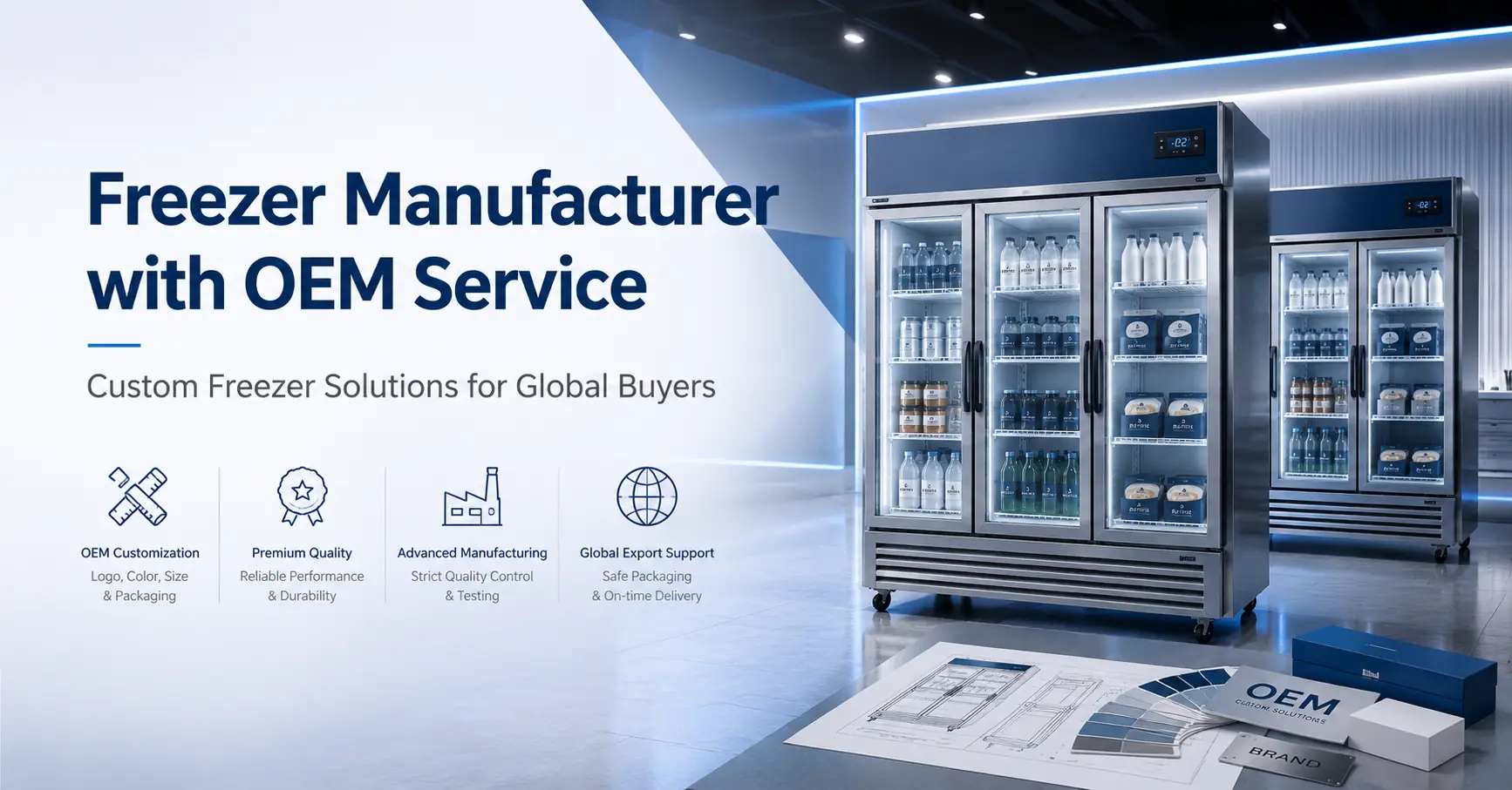 تولیدکننده فریزر با خدمات OEM