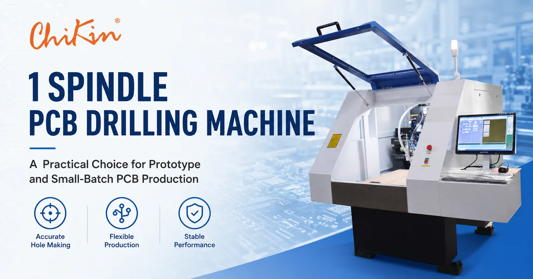 1 Spindle PCB Drilling Machine: A Practical Choice for Prototype and Small-Batch PCB Production