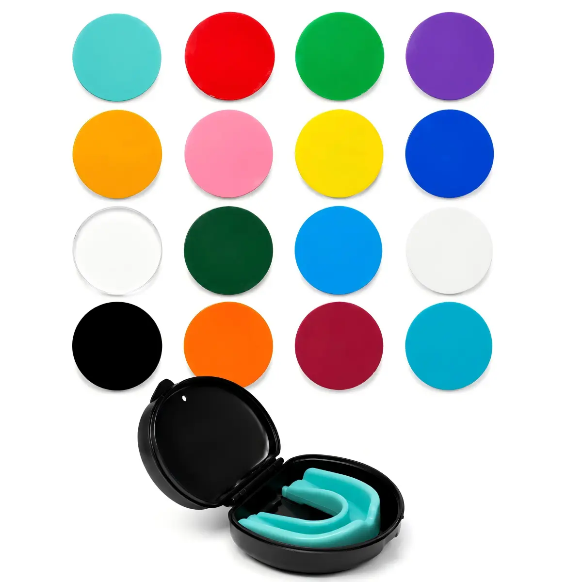 4mm EVA Vacuum Forming Sheet for Sports Mouthguards | 120mm Round | 16 Colors | OEM Available