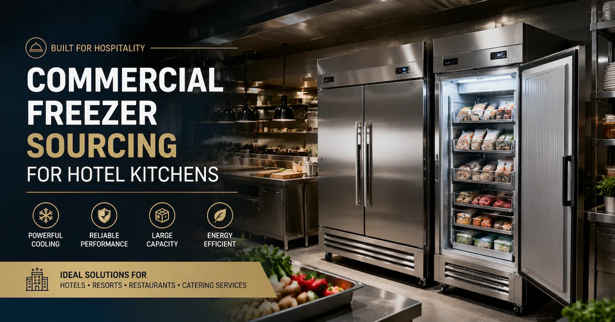 Commercial Freezer Sourcing for Hotel Kitchens: A Procurement Guide for Hospitality Buyers