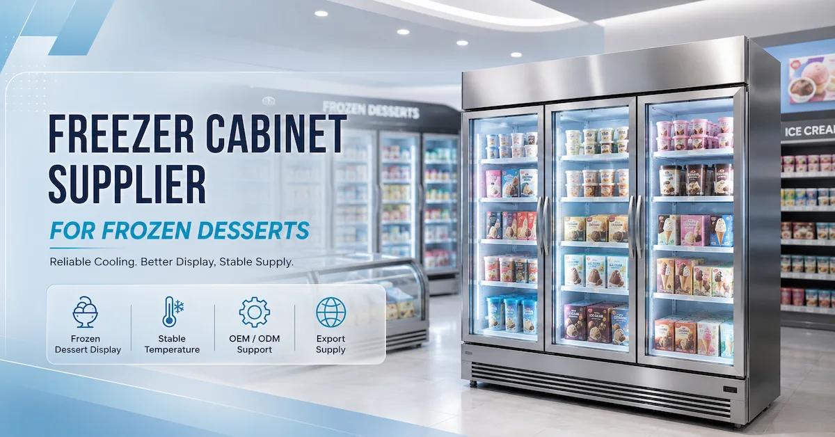 Freezer Cabinet Supplier for Frozen Desserts: How to Choose the Right Partner for Dessert Brands