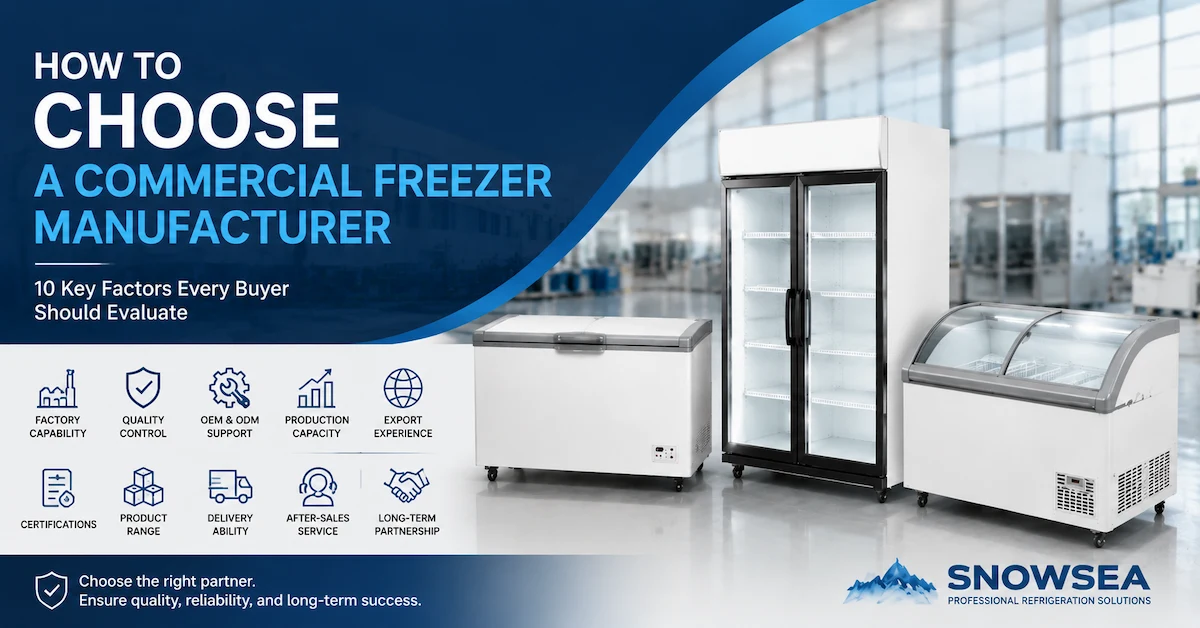 How to Choose a Commercial Freezer Manufacturer: A Complete Buyer Evaluation Guide