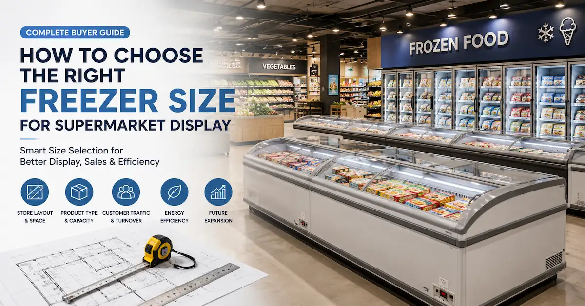 How to Choose the Right Freezer Size for Supermarket Display: A Complete Buyer Guide