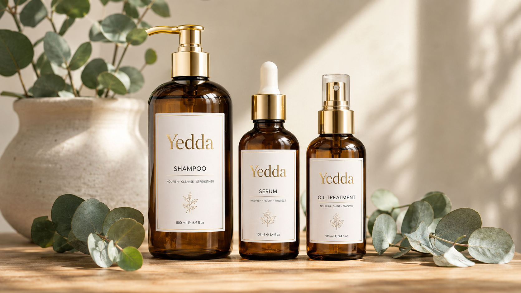 Yedda private label packaging mockup