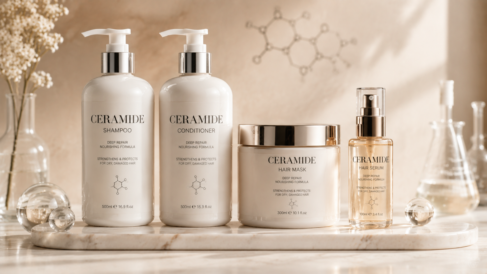 Luxury ceramide hair care product