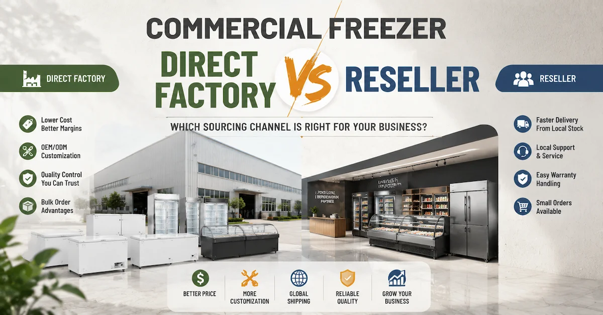 Commercial Freezer Direct Factory vs Reseller: Which Sourcing Channel Is Better?
