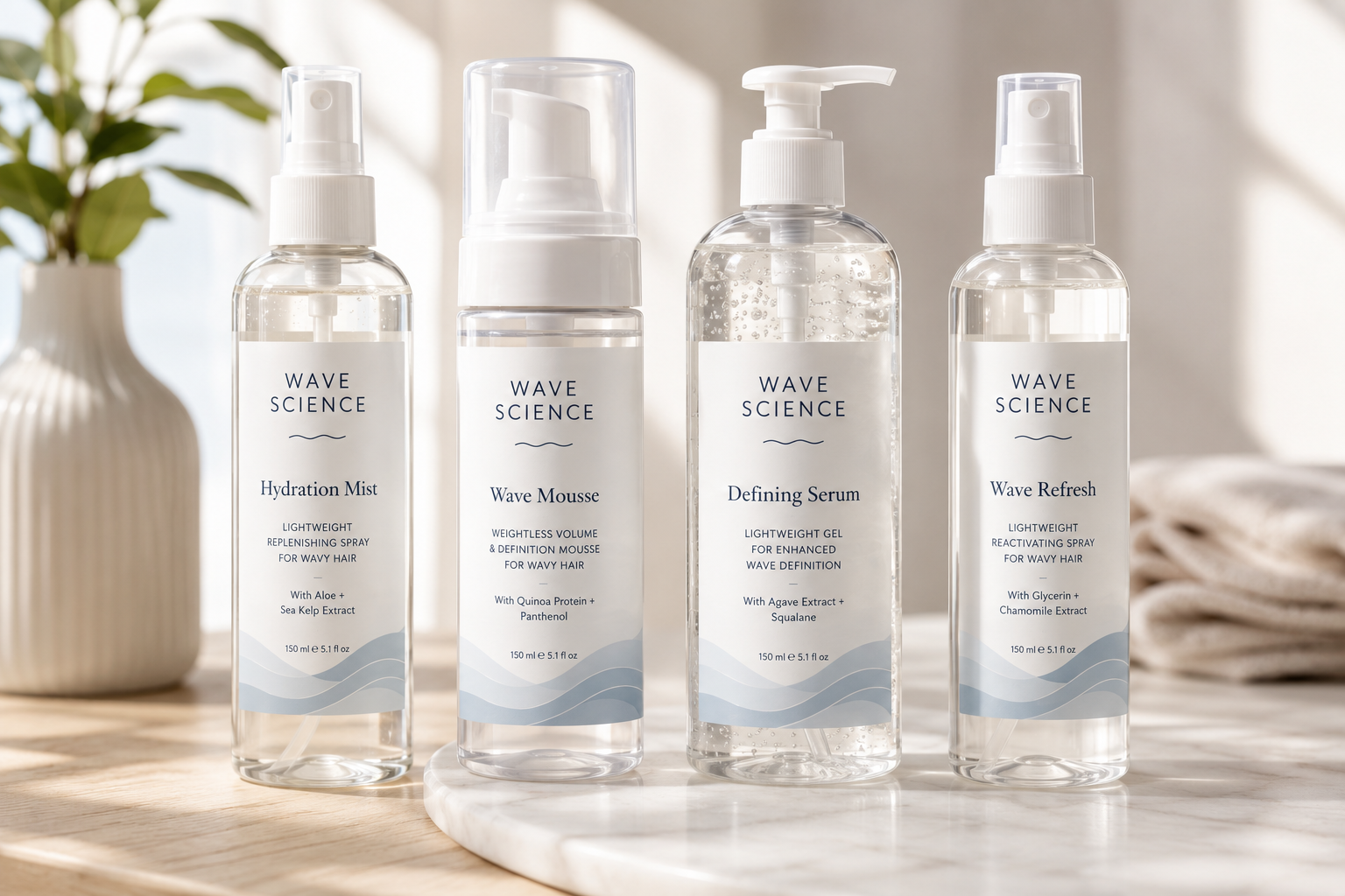 Essential lightweight products for wavy hair line