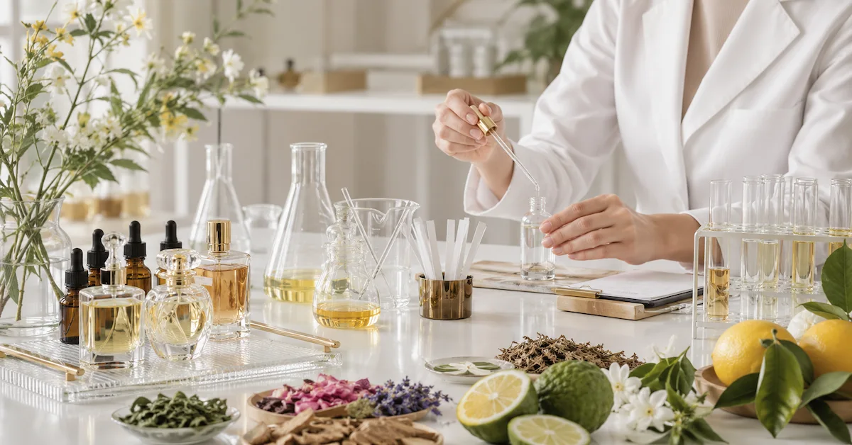 Fragrance development laboratory testing