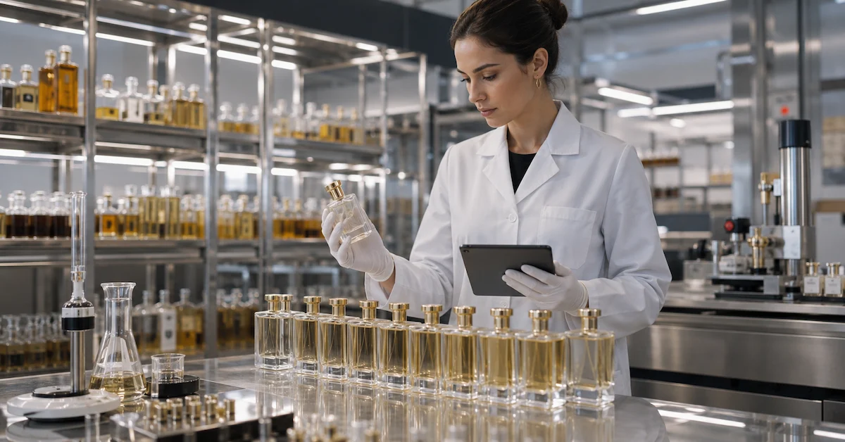 Fragrance quality control production