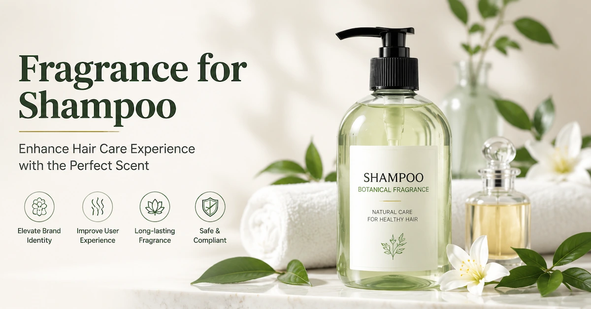 Fragrance for shampoo application