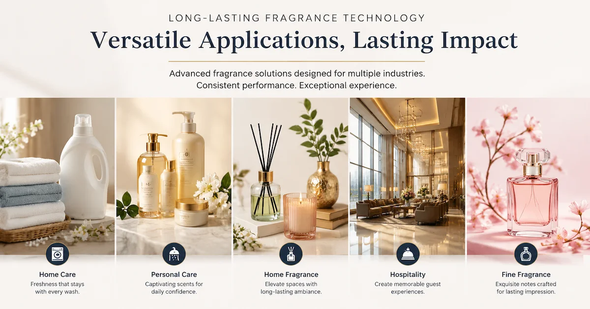 Long lasting hotel fragrance solution
