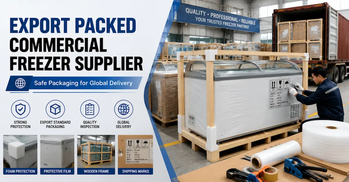 Export Packed Commercial Freezer Supplier: How to Ensure Safe International Delivery
