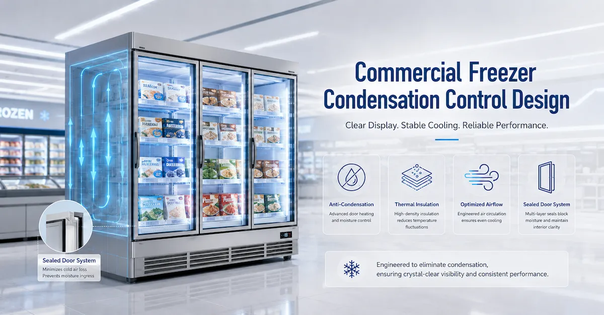 Commercial Freezer Condensation Control Design: Improving Efficiency and Reliability