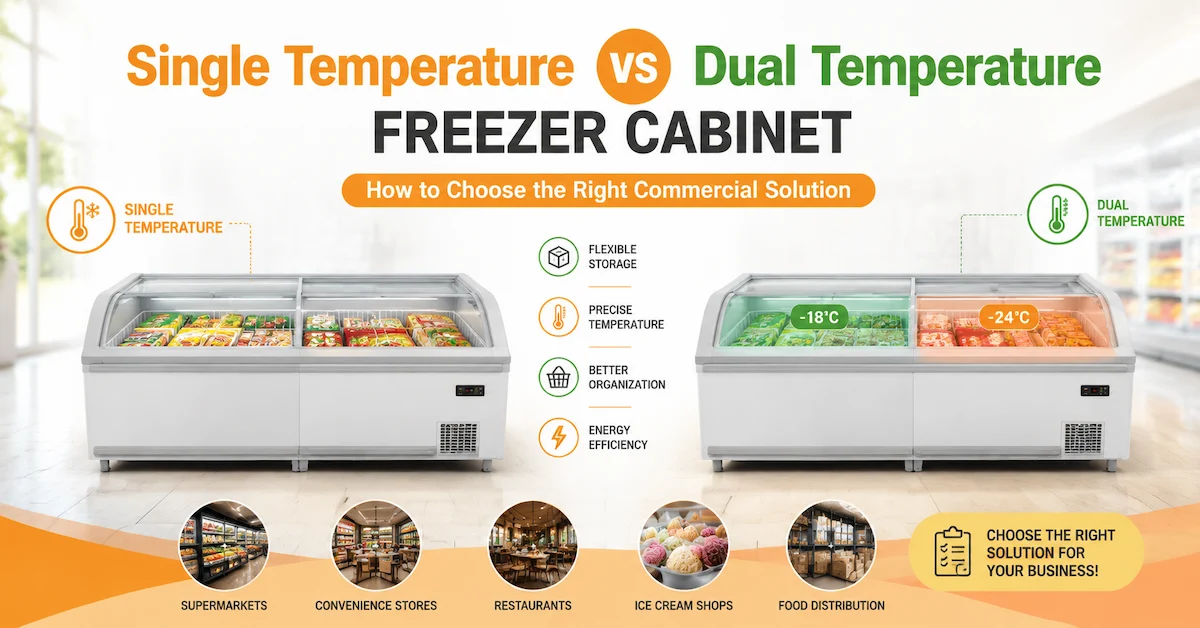 Single vs Dual Temperature Freezer Cabinet: Complete Buying Guide