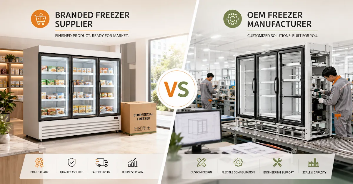 Branded Freezer Supplier vs OEM Manufacturer: Which Is Better for Your Business?