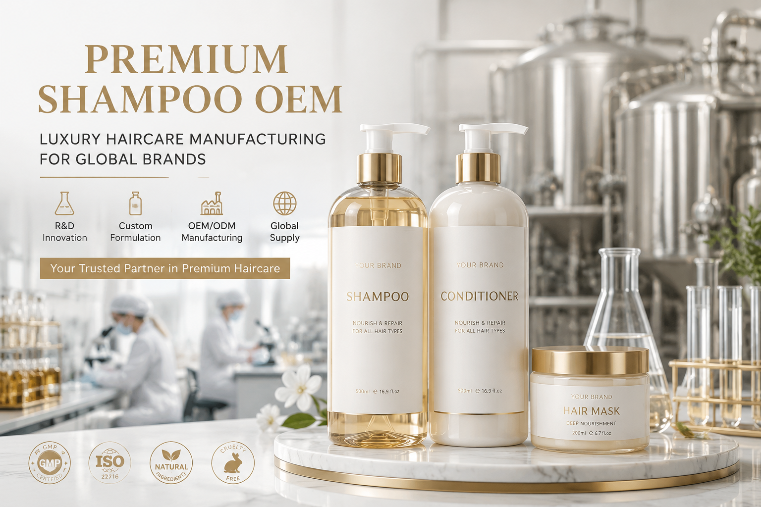 Premium Shampoo OEM: How Brands Build High-Margin Haircare Products - Related blog article about hair care and cosmetic manufacturing