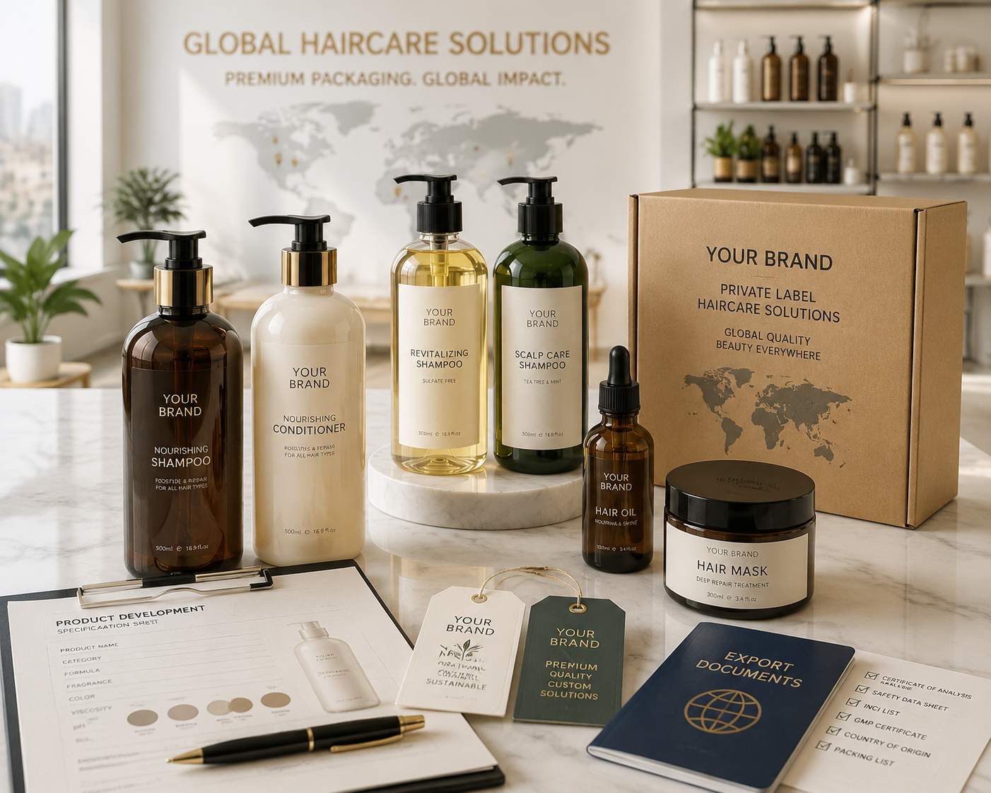 Global shampoo supplier packaging solutions