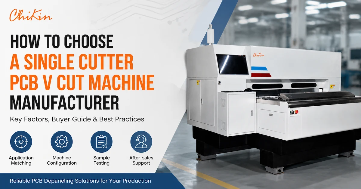 How to Choose a Single Cutter PCB V Cut Machine Manufacturer