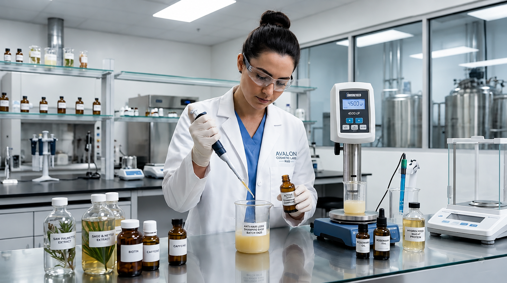 Anti hair loss shampoo formula testing