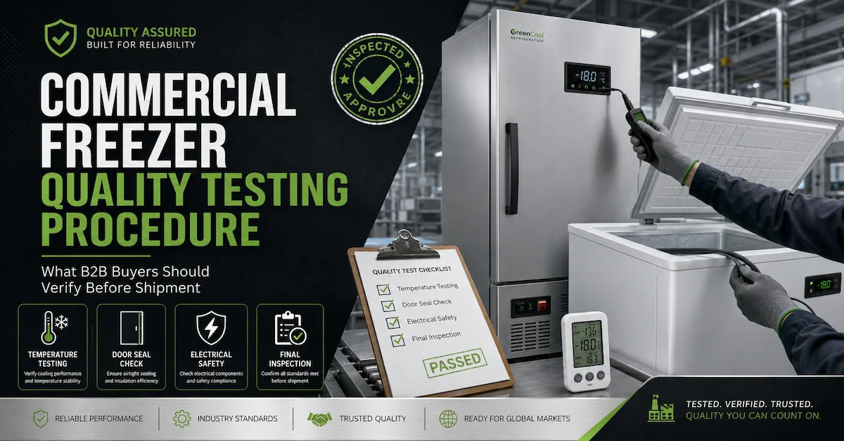 Commercial Freezer Quality Testing Procedure