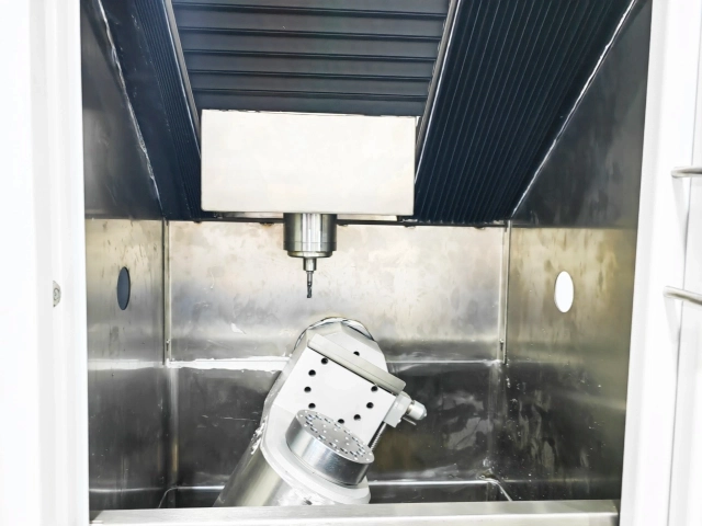 5-axis CNC machining work area