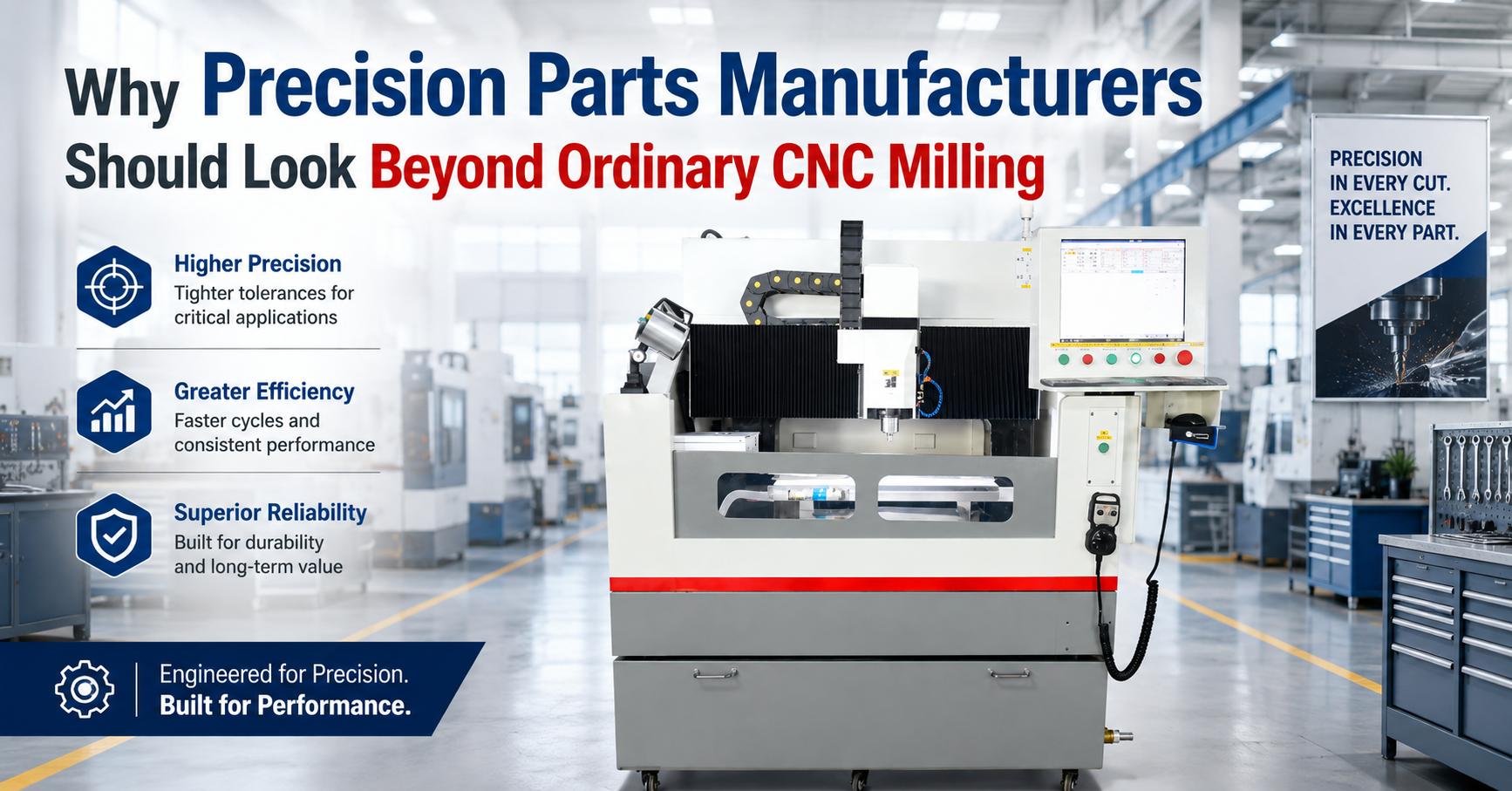 Why Precision Parts Manufacturers Should Look Beyond Ordinary CNC Milling