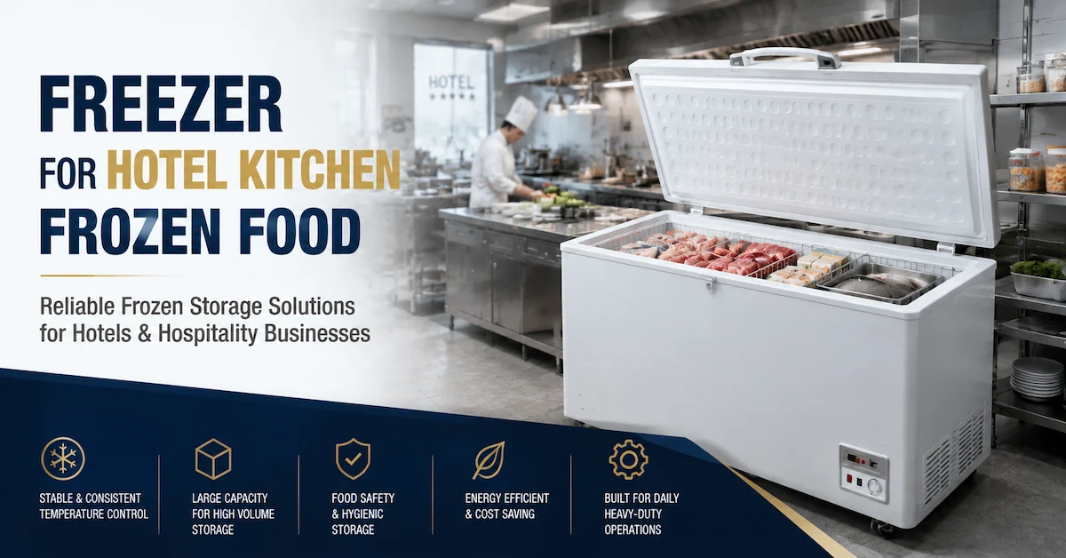 Freezer for Hotel Kitchen Frozen Food: How to Choose the Right Commercial Kitchen Freezer